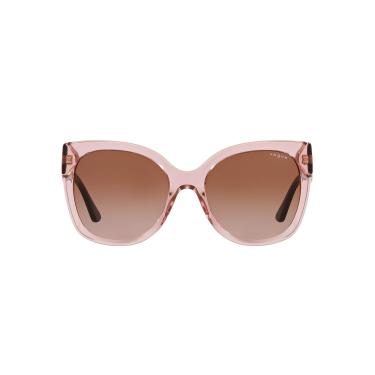 Imagem de Óculos de Sol Vogue Eyewear 0VO5338S 282813 Tam 54 / Rosa - Lentes Marrom Gradiente