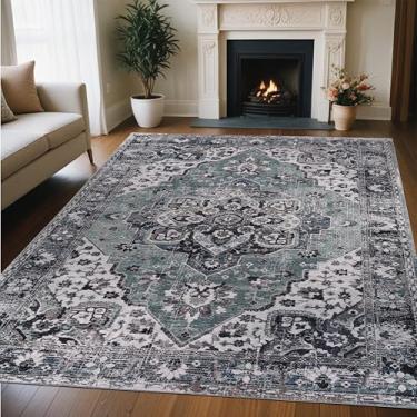 Imagem de Superior Tapete lavável para ambientes internos, nylon, dobrável, tapetes decorativos, quarto, sala de estar, escritório, detalhe neutro, durável, suporte de algodão, lavagem à máquina, coleção Mahi