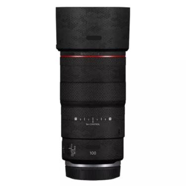 Imagem de 100 2.8 Lente Cap Skin Anti-Scratch Adesivo de Câmera para Canon RF 100 mm F2.8 Película Protetora Macro Decalque (Mamba Preto)