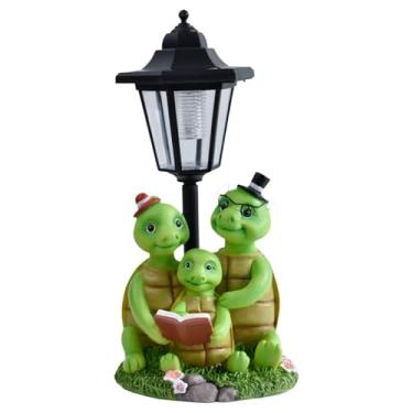 Imagem de ＡＷＨＡＯ Estátua de sapo de jardim, ornamento, lâmpada de artesanato com energia solar, iluminação para, gramado interno e externo, quintal e terraço