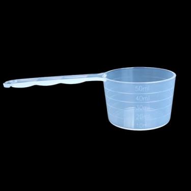 Imagem de 6 colheres de medição de plástico, colheres de medição de plástico Chef Select, colheres de cabo longo para medir café, chá, leite, especiarias, proteína em pó, cozinhar alimentos para animais de