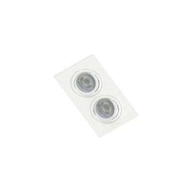 Imagem de Spot de Embutir Plano Save Energy para 2 Lâmpadas MR16 GU10 Bivolt, Br