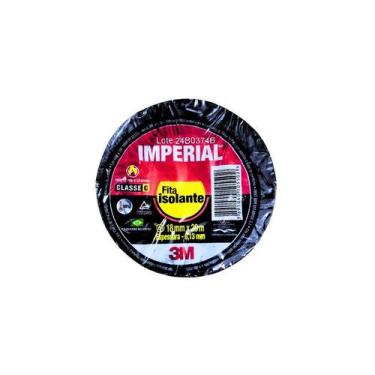 Imagem de Fita isolante preta 20m 0,13mmx18mm imperial - 3m