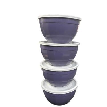 Imagem de Kit Com 4 vasilha Plástico/Pote de Tapoer - oyakemi, Roxo
