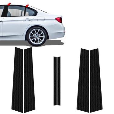 Imagem de Aplique Da Coluna Bmw 320i 328i 330i F30 Adesivo Carbono - SPORTINOX, 