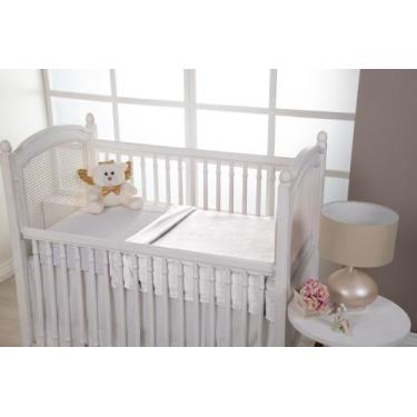 Imagem de Manta Bebê Cobertor Infantil Microfibra Lisa Flannel Antialérgica Quen