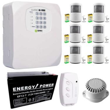 Imagem de Kit Central de Alarme Residencial AL4 MAX Sensor de Presença Sem Fio S