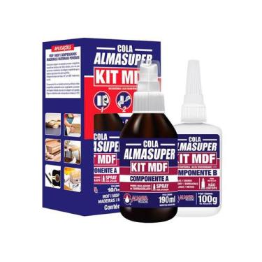 Imagem de Cola Mdf Conjunto C/Primer Spray Almasuper - ALMATA