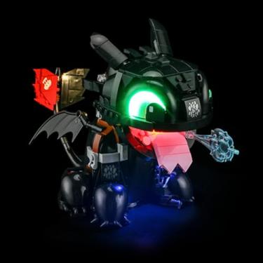 Imagem de Mililier LED Light Kit for Lego 10375 How to Train Your Dragon: Toothless,Compatible with Lego 10375 Building Blocks Model(Not Include Blocks Set)