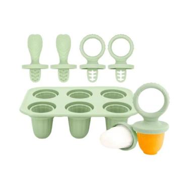 Imagem de Moldes De Palito De Sorvete Para Bebês Com 6 Cavidades Em Silicone De 