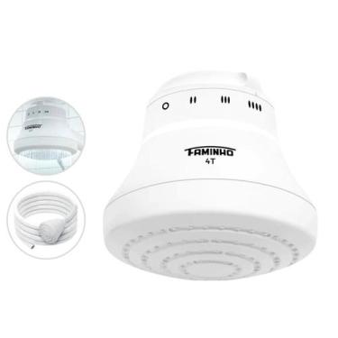 Imagem de Chuveiro Elétrico Parede Fame Faminho 4t 127V 5400W Branco