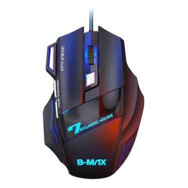 Imagem de Mouse Gamer 3200 DPI Ajustável – 7 Botões, LED RGB, Ergonômico, Antideslizante, Ideal para Jogos, Trabalho e Estudos - Cabo Reforçado e Antiderrapante, Design Premium