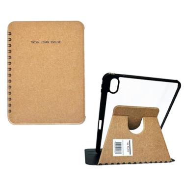 Imagem de Design de notebook Kraft, capa para iPad 11 polegadas 2025, iPad mini 6-7th, iPad Air 7th 11 polegadas 2025, capa protetora de corpo inteiro com suporte fino (KraftNotebook_Brown, iPad Air 11