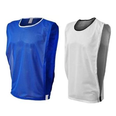 Imagem de Kit Misto com 10 Coletes de Futebol (5 Azul e 5 Branco) - TRB, G