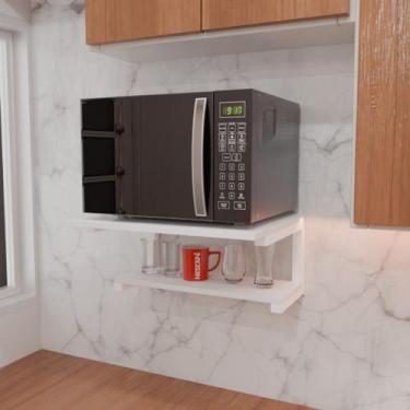 Imagem de Suporte Micro ondas impressora De Parede Prateleira Multiuso - Virtude