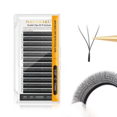 Imagem de Extensões de cílios NAGARAKU WW Double W 6D Russian Volume