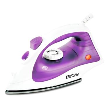 Imagem de Ferro Passar Roupas Vapor Portátil 220V Base Cerâmica Potente Tira Rugas Spray Seco Sortido