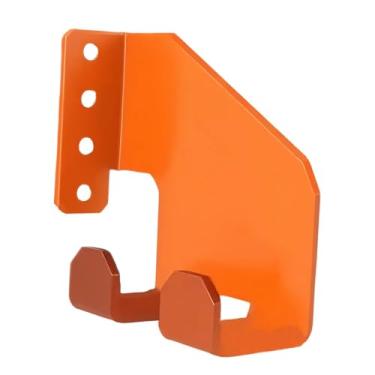 Imagem de IEUDNS Suporte de parede para motosserra, suporte de aço carbono para motosserra de alta resistência, para vigas, teto de garagem, ferramentas, ancinhos