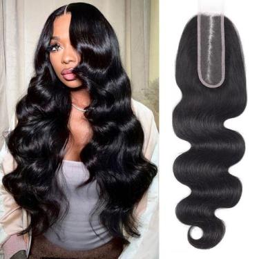 Imagem de Fecho de renda MOOTAFUL Body Wave 2x6 HD transparente 25cm