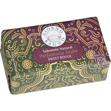 Imagem de Giorno Bagno, Sabonete em Barra para mãos e corpo, Perfumaria Árabe, Aroma Sweet Rouge, 180g