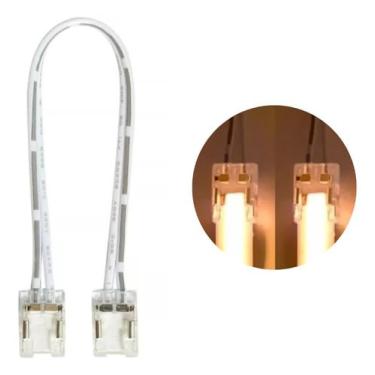 Imagem de Kit 5 Cabo Conector Extensor Fita Led Cob E 240 Led 8mm Ip20