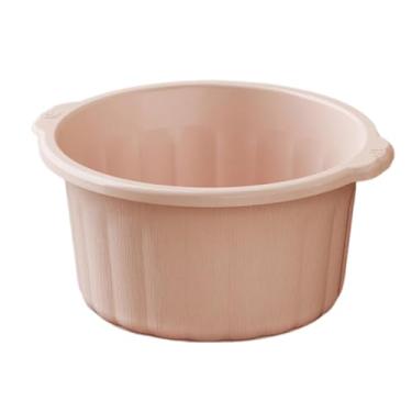 Imagem de OIIBWQ Bacia para pedicure, banheira portátil, relaxante, para casa, balde resistente para spa de pés, banheira de imersão, Rosa
