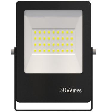 Imagem de Refletor Led Ultrafino Bivolt Preto 6500k 30 Watts - 9381 - Gaya