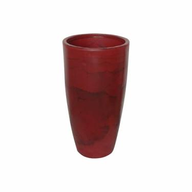 Imagem de Vaso De Planta Grande Cone Brilhante Luxo Decorativo Xgg (vinho)