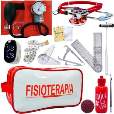 Imagem de Kit Fisioterapia Maleta Goniometro Martelo Buck Completo - Love Saude,