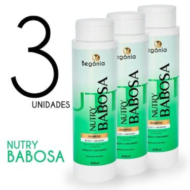 Imagem de KIT Shampoo Begonia Nutry Babosa 400ml 3 Unds - Begônia