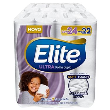 Imagem de Elite Duallete Papel Higiênico Elite Dualette Folha Dupla Ultra 24 Rolos Branco