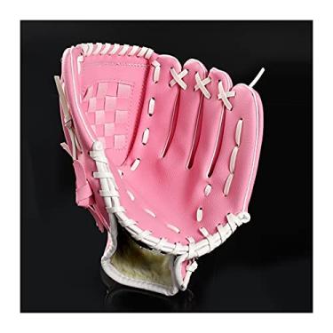 Imagem de Luva de beisebol desportos ao ar livre luva de beisebol equipamento de prática de softball 10,5/11,5/12,5 polegadas mão esquerda para adultos jovens crianças treinar luvas e luvas de beisebol (col