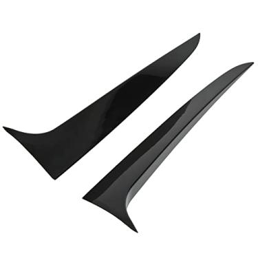 Imagem de Generic Spoiler Lateral Janela Chanfrada, par de Spoilers Laterais Janela Traseira Externa, Resistente Ao Desgaste para Automóvel