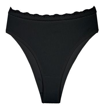 Imagem de Calça delrio renda no cós E forro 100% algodão cor preto
