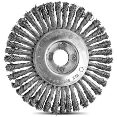 Imagem de Escova Circular Arame Entrançado 6'x1/4' Tramontina - TRAMONTINA FERRA