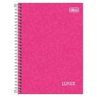 Imagem de caderno espiral lunix 160 folhas 140mm x 200mm - tilibra, Rosa