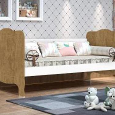 Imagem de Cama Babá Imperial New Amêndoa/Branco - Planet Baby