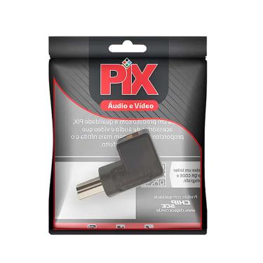 Imagem de Adaptador HDMI 003-86063 Fêmea/HDMI Macho 90 Graus PIX