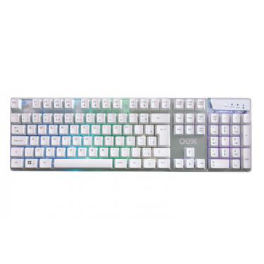 Imagem de Teclado Gamer Prismatic OEX Branco