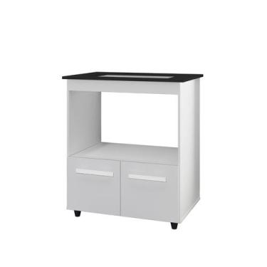 Imagem de Armário Cozinha Cooktop 5 Bocas Elisa com 2 Portas Em MDP - MD Munhoz 