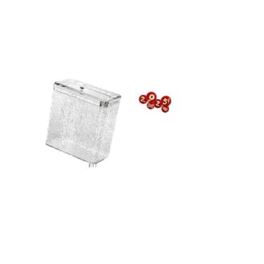 Imagem de Fenteer Lixeira Suspensa para Cozinha, Lixeira Portátil com Tampa Pequena Sobre a Porta Do Armário, Lixeira para Banheiro, Cozinha, Decoração de Leque de Pape