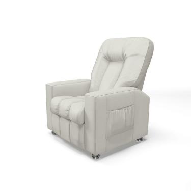 Imagem de Poltrona Do Papai Reclinável Para Cinema Sora Pu Fh1 - D'rossi Cor Bege