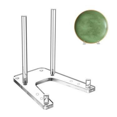 Imagem de POCREATION Suporte de Exibição Ajustável para Placa de Acrílico, Suporte Transparente para Mesa para Livros de Arte, Fotos Com Ajuste de 3 Níveis de Altura, Suporte de 30cm