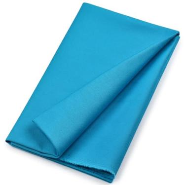 Imagem de Tecido de lona 100% algodão 283 g 140 cm por jarda, tecido natural de pato têxtil peso médio para pintura, costura, artesanato, bordado, bolsa, decoração de casa feita à mão (1 jarda, Atol azul)