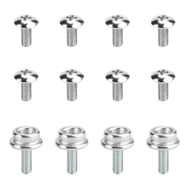 Imagem de Parafuso universal de máscara de capacete compatível com capacete de futebol jovem, também adequado para beisebol, softbol, kit de reparo de capacete esportivo de hóquei, sistema de estabilização de