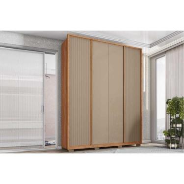 Imagem de Guarda Roupa Solteiro 4 Portas E 3 Gavetas Lior Freijo/sued Mr - Caemmun
