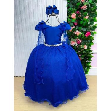 Imagem de Vestido Longo Diamante Azul Royal da Banana Club, Dark blue, 12