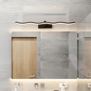 Imagem de GZZBMY Luz de espelho LED Lâmpadas de parede de banheiro com controle remoto Lâmpada de parede regulável Iluminação de imagem Moderna à prova d'água Iluminação de parede para espelho sala de estar