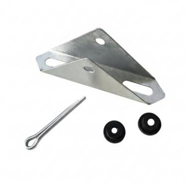 Imagem de Suporte Universal de Fixação para Ventilador de Teto, Metal Reforçado, Base 9cm ou 11cm, com Cupilha e Borrachas de Ressonância (Diâmetro Base 11cm)