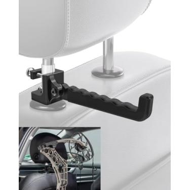 Imagem de Tiga Gancho de arco de encosto de cabeça de alumínio - cabides de arco universais Twist-On 2.0 - para caminhão/SUV/carro, comporta arcos compostos/recurvos e equipamentos de caça - Acessórios de